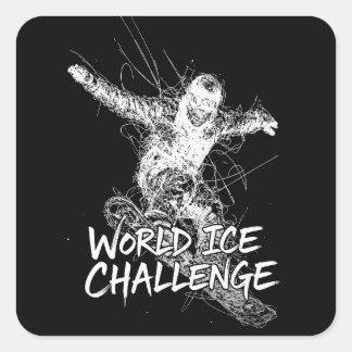 World Ice Challenge Quadratischer Aufkleber