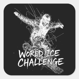 World Ice Challenge Quadratischer Aufkleber