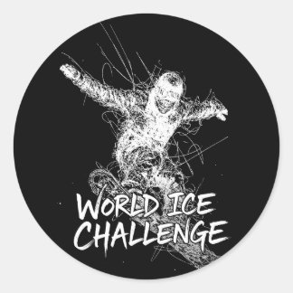 World Ice Challenge Runder Aufkleber