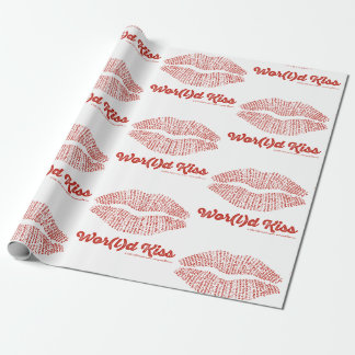 World Kiss Wrapping Paper Geschenkpapier