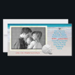 World Languages Merry Christmas Ocean Beach Card Feiertagskarte<br><div class="desc">Tropisches Meer und Strand und fröhliche Weihnachtssprachen Fotokarte. Urlaub in den Tropen themed mit Custom,  Template Text und Foto Inhaber mit Muscheln. Fügen Sie ein horizontales Bild und eine Signatur hinzu.</div>