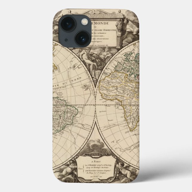 World Map 9 Case-Mate iPhone Hülle (Rückseite)