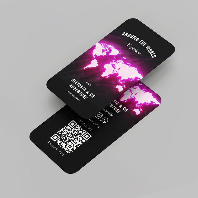 World Map Adventure Reiseführer Visitenkarte (World Map Adventure Travel Guide Business Card
)