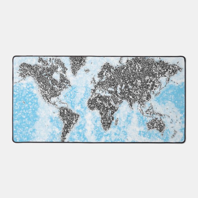 World Map Desk Mat Schreibtischunterlage (Vorderseite)