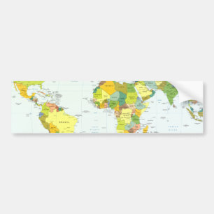 world+map+global+country+Atlas Autoaufkleber