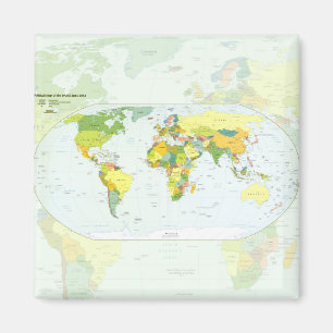 world+map+global+country+Atlas Magnet