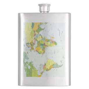 World Map Globe Country Atlas Flachmann