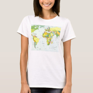 World Map Globe Country Atlas T-Shirt