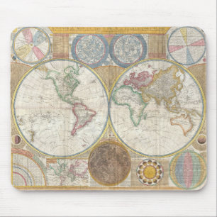 World Map Mouse Pad Mousepad
