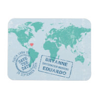 World Map Passport EDITABLE COLOR