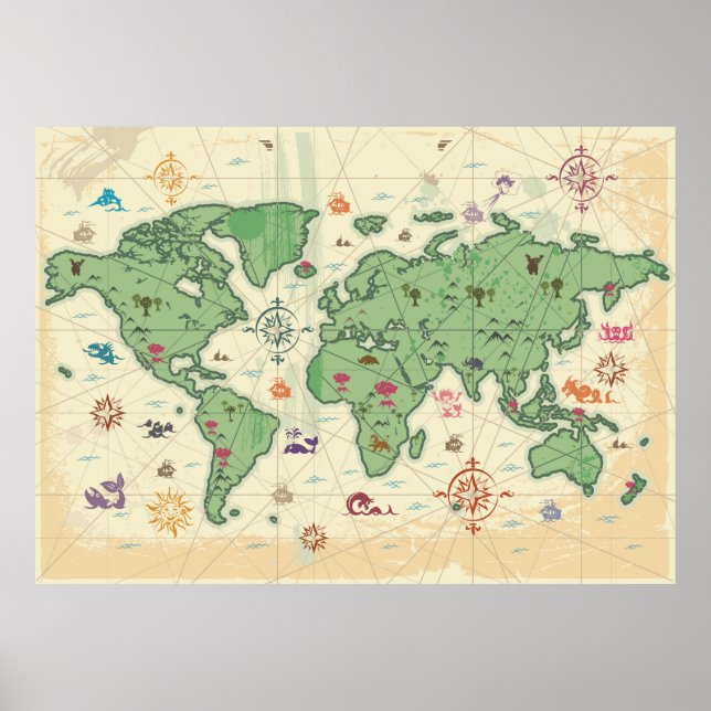 World Map Poster (Vorne)