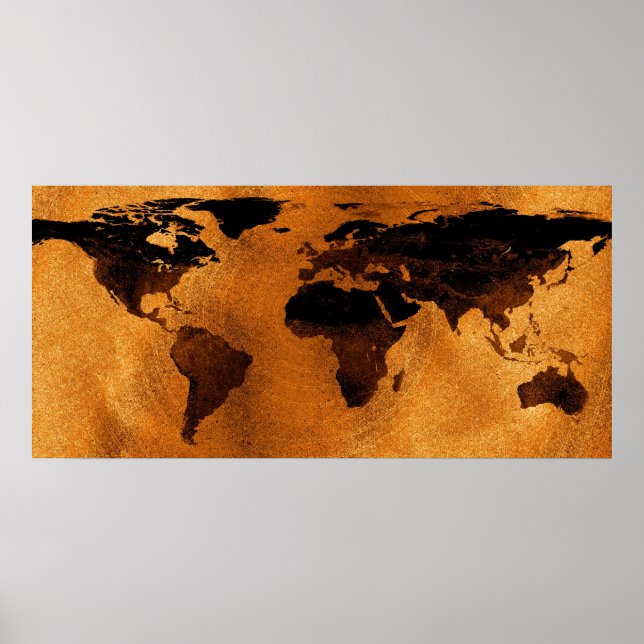 World Map Poster Print (Vorne)