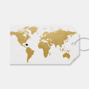 World Map Reisethema Vielen Dank für Ihr Interesse Geschenkanhänger