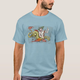 World Map Serpent and Lyre T-Shirt