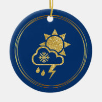 World Meteorological Day Ornament w/Weather Icon