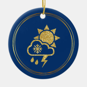 World Meteorological Day Ornament w/Weather Icon