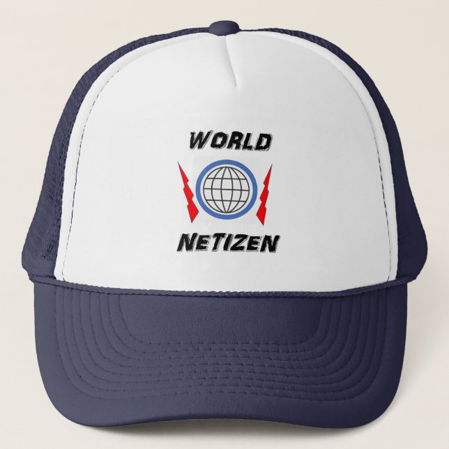 WORLD NETIZEN Hat Truckerkappe (Vorderseite)