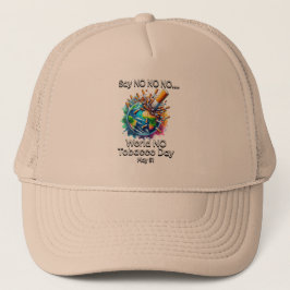 World No Tobacco Day Trucker Hat Truckerkappe