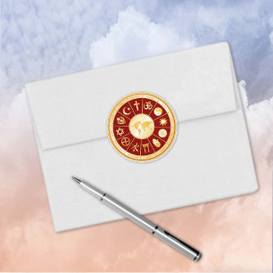 World of Faith Round Sticker