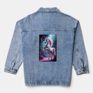 World of Fantasy Creatures: Unicorns Galore Jeansjacke