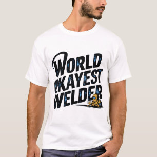 World Okayest Welder Funny Welding T-shirt cadeau