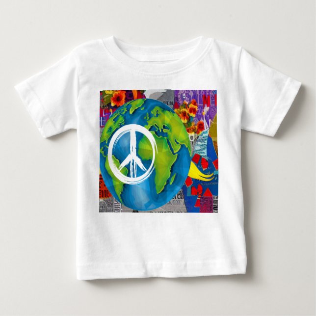World Peace Baby T - Shirt (Vorderseite)