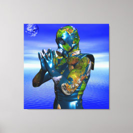 World Pollution Leinwanddruck