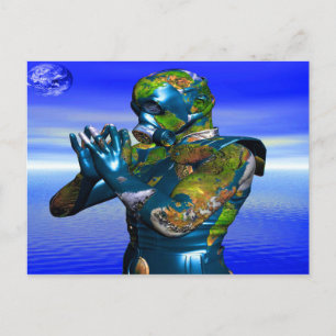 World Pollution Postkarte