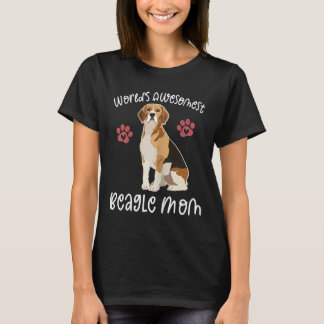 World S Awesomest Beagle Mama Dog T-Shirt