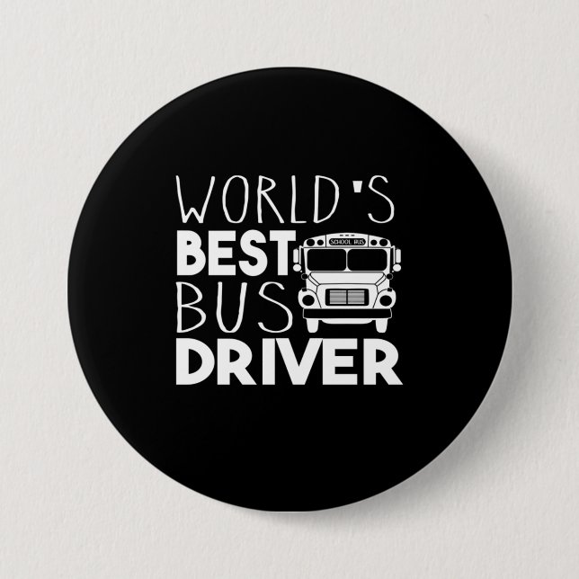 World’s Best Bus Driver Button (Vorderseite)
