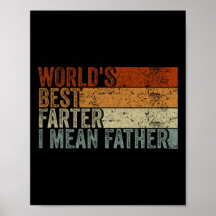 World&#; s Best Farter I Gemein Vatermannen Vintag Poster