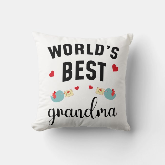 World’s Best Grandma – Perfect Gift For Grandma Kissen (Vorderseite)