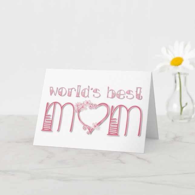 World’s Best Mom Karte (Kleine Pflanze)
