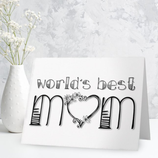 World’s Best Mom Karte (Von Creator hochgeladen)