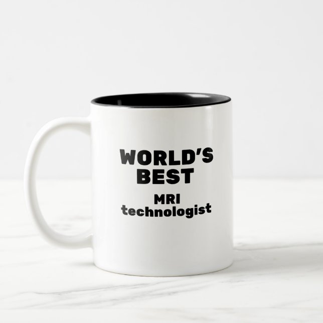 World’s Best MRI Technologist Zweifarbige Tasse (Links)