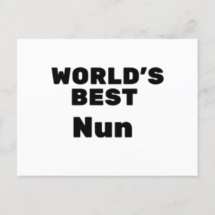 World’s Best Nun Postkarte
