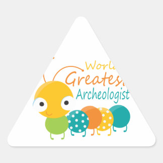 World’s Greatest Archaeologist Dreieckiger Aufkleber
