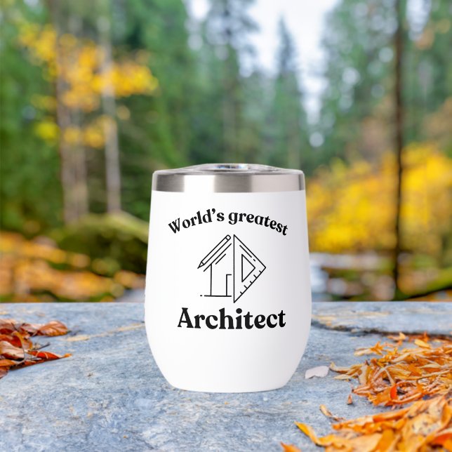 World’s Greatest Architect Custom Name Typography (En extérieur (pivoté))