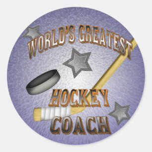 World’s Greatest Hockey Coach Runder Aufkleber
