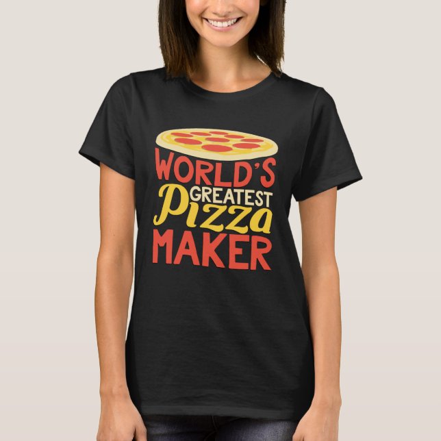 World s largest pizza baker T-Shirt (Vorderseite)