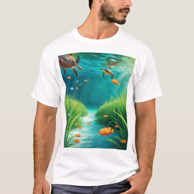 World Sea grass Day T-Shirt (Vorderseite)