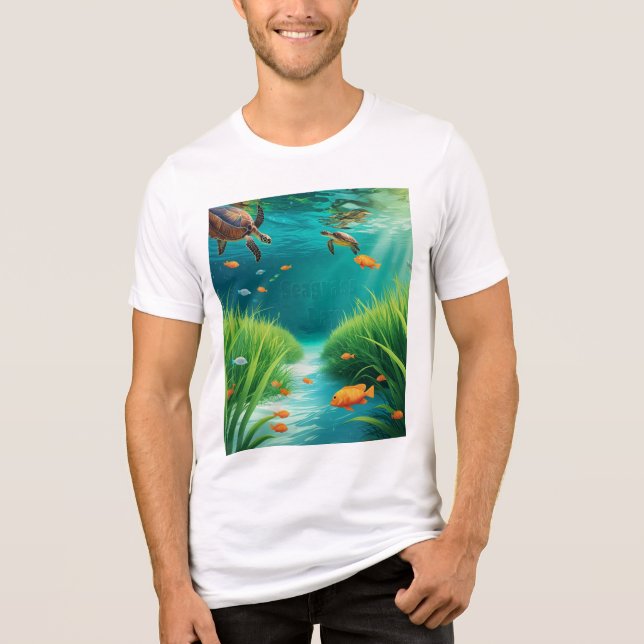 World Sea grass Day Tri-Blend Shirt (Vorderseite)