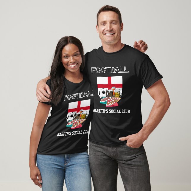 WORLD SOCCER Football Beer Pizza ENGLAND T-Shirt (Unisex)