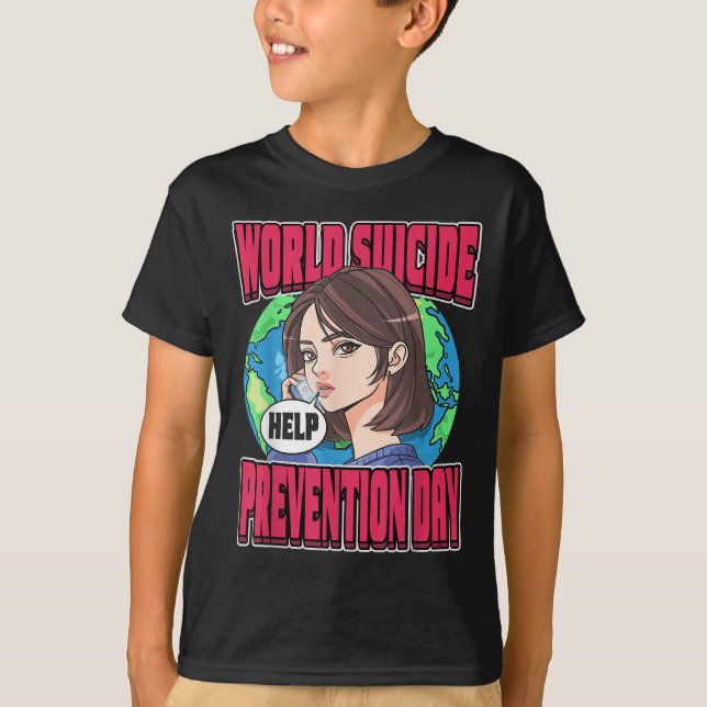 World Suicide Prevention Day Awareness September 1 T-Shirt (Vorderseite)