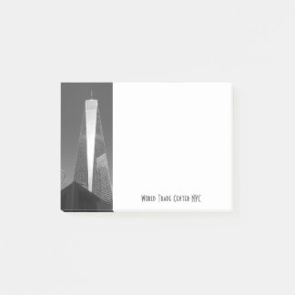 World Trade Center NYC in Grau Post-it Klebezettel