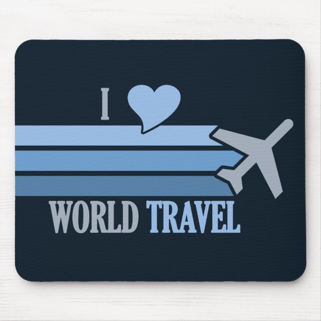World Travel Mousepad, benutzerdefinierbar Mousepad (Vorne)
