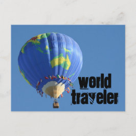 World Traveler Postcard Postkarte