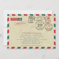 World Traveller Airmail Tennessee Brautparty