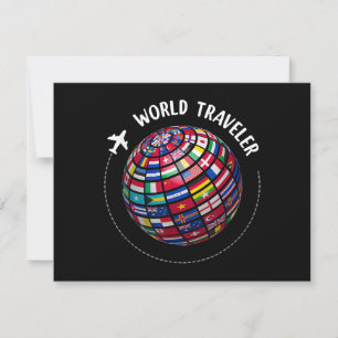 World Traveller Map, World Flags Traveller, Land Einladung