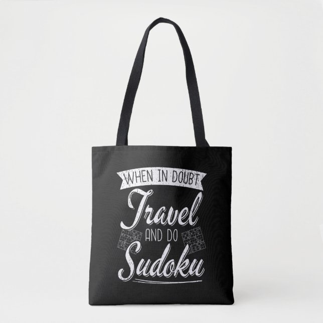 World Traveller Sudoku Puzzle Lover Tasche (Vorderseite)
